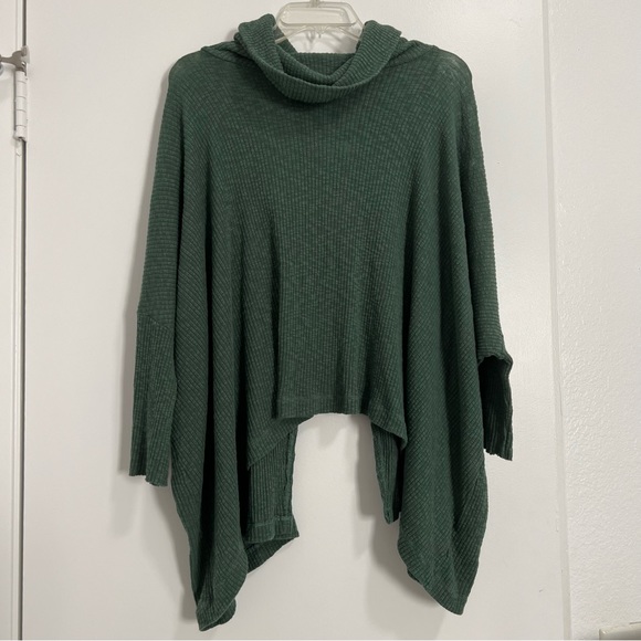 Free People Beach World Traveler Pullover Split Back Cowl Neck Knit Sweater - Picture 2 of 8